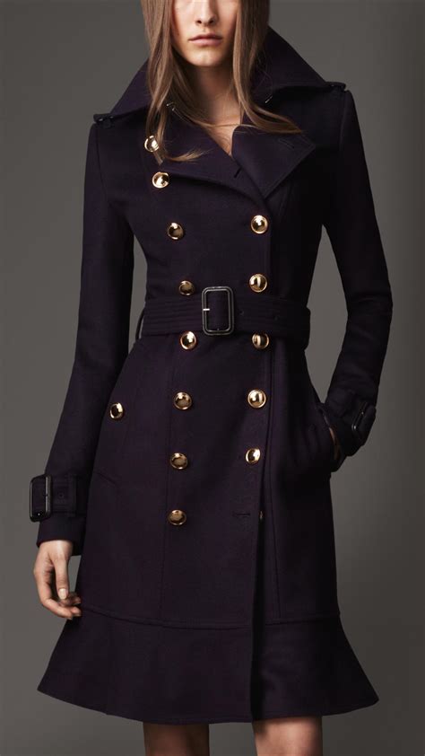 burberry long coat blue|Burberry long coat women's.